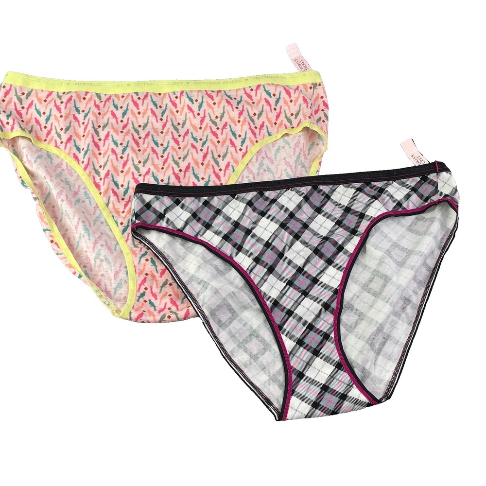 Victoria's Secret LOT of 2 Brief/Slip/Bikini Women's XL Panties Underwear
